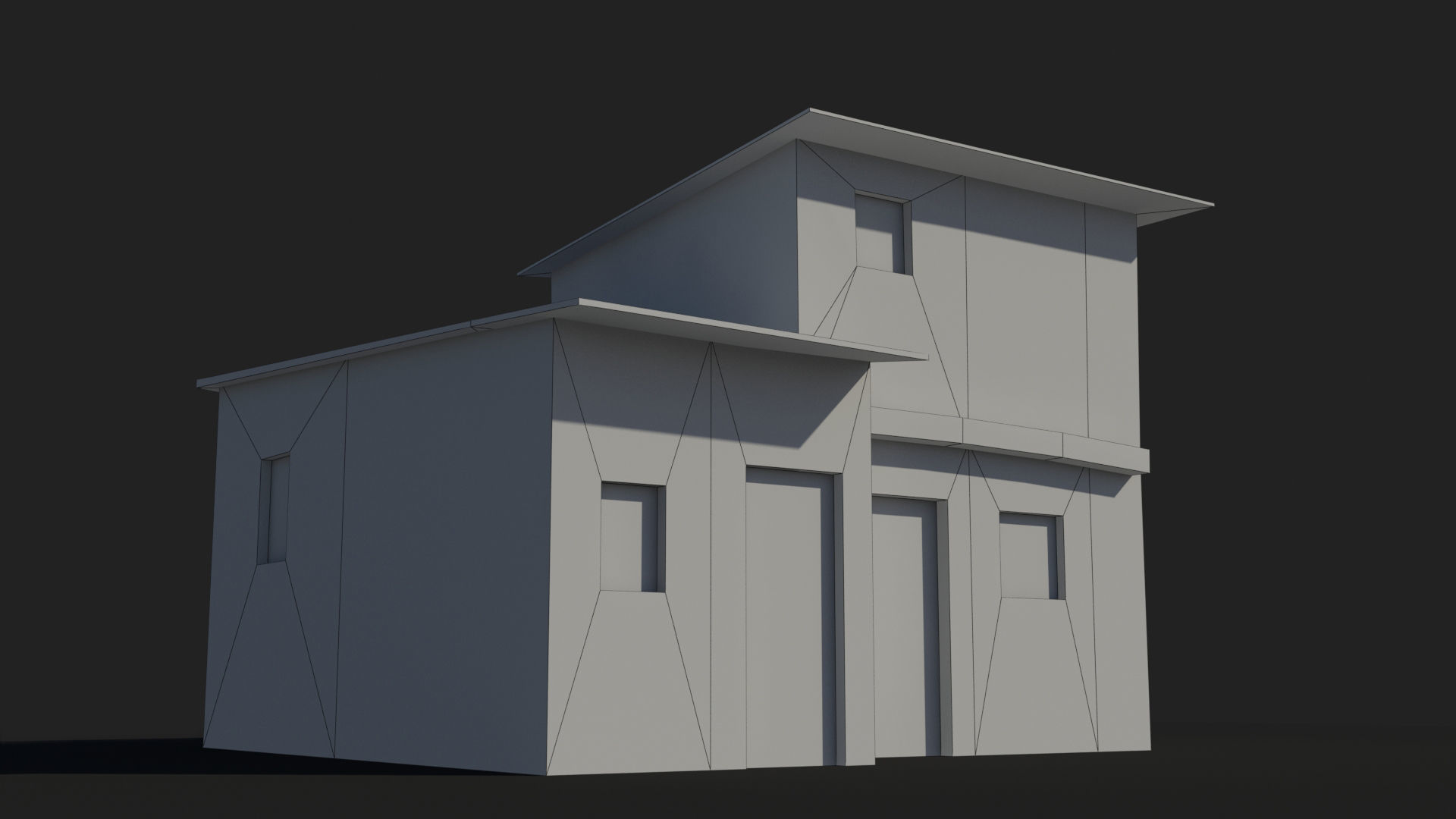 Slum x18 Low-poly 3D model_8