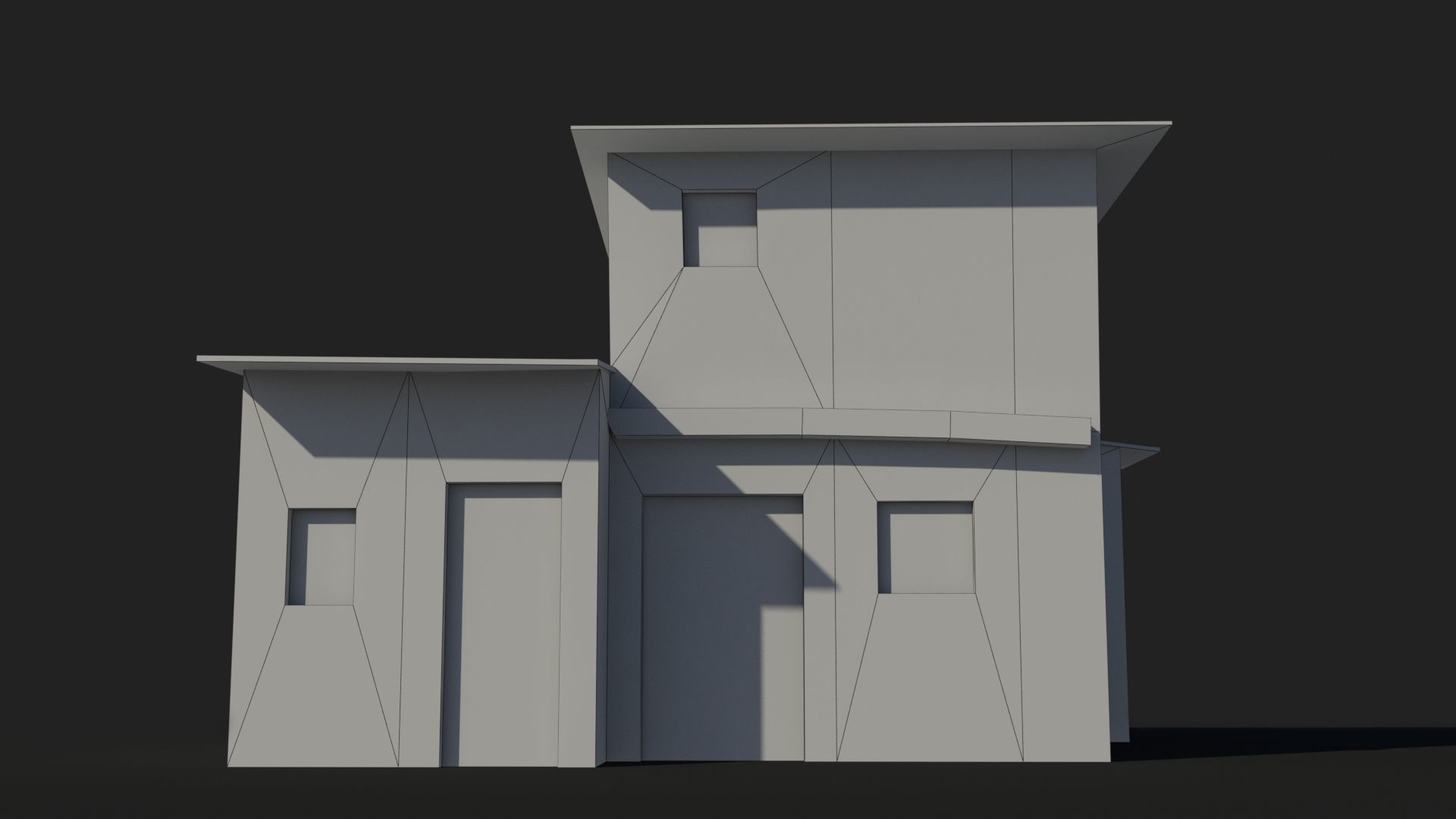 Slum x18 Low-poly 3D model_7