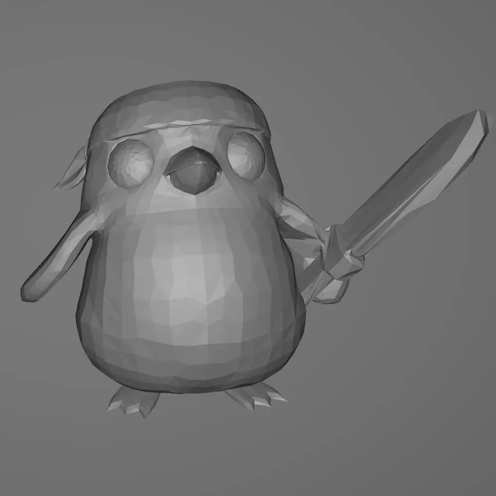 Featherknight Pengu 3D print model