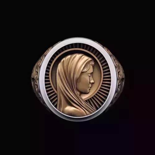 Ring with Saint Mary