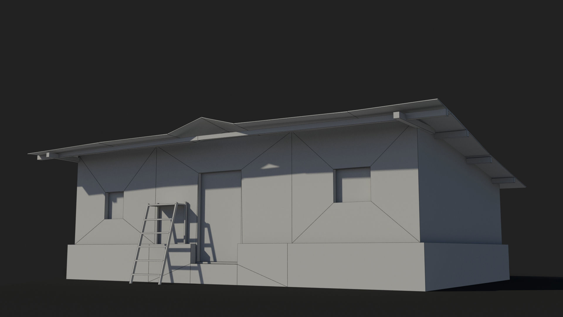 Slum x19 Low-poly 3D model_7