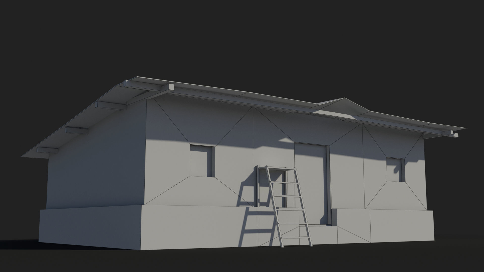 Slum x19 Low-poly 3D model_5