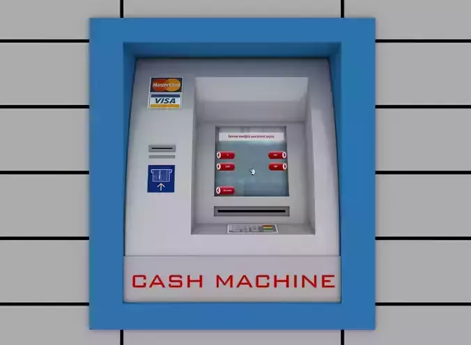 cashmachine atm cash machine 3D model