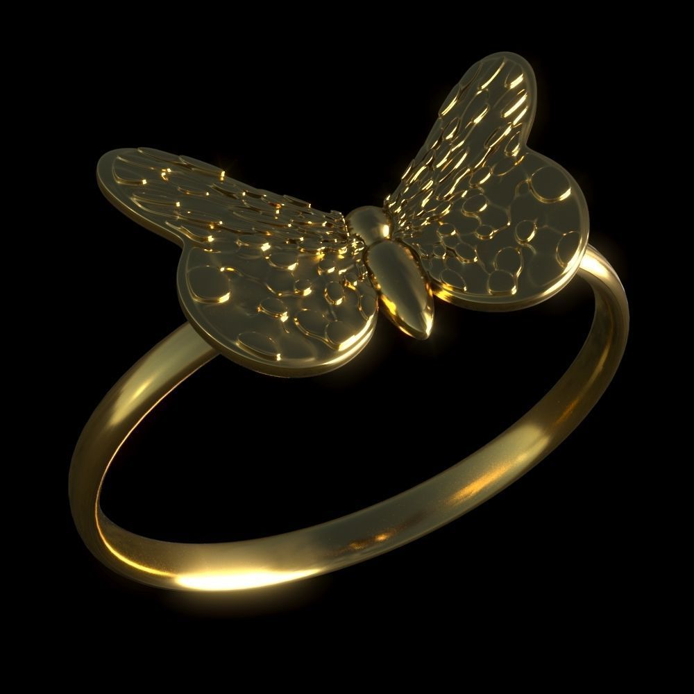 Butterfly Jewelry 3D print model_5