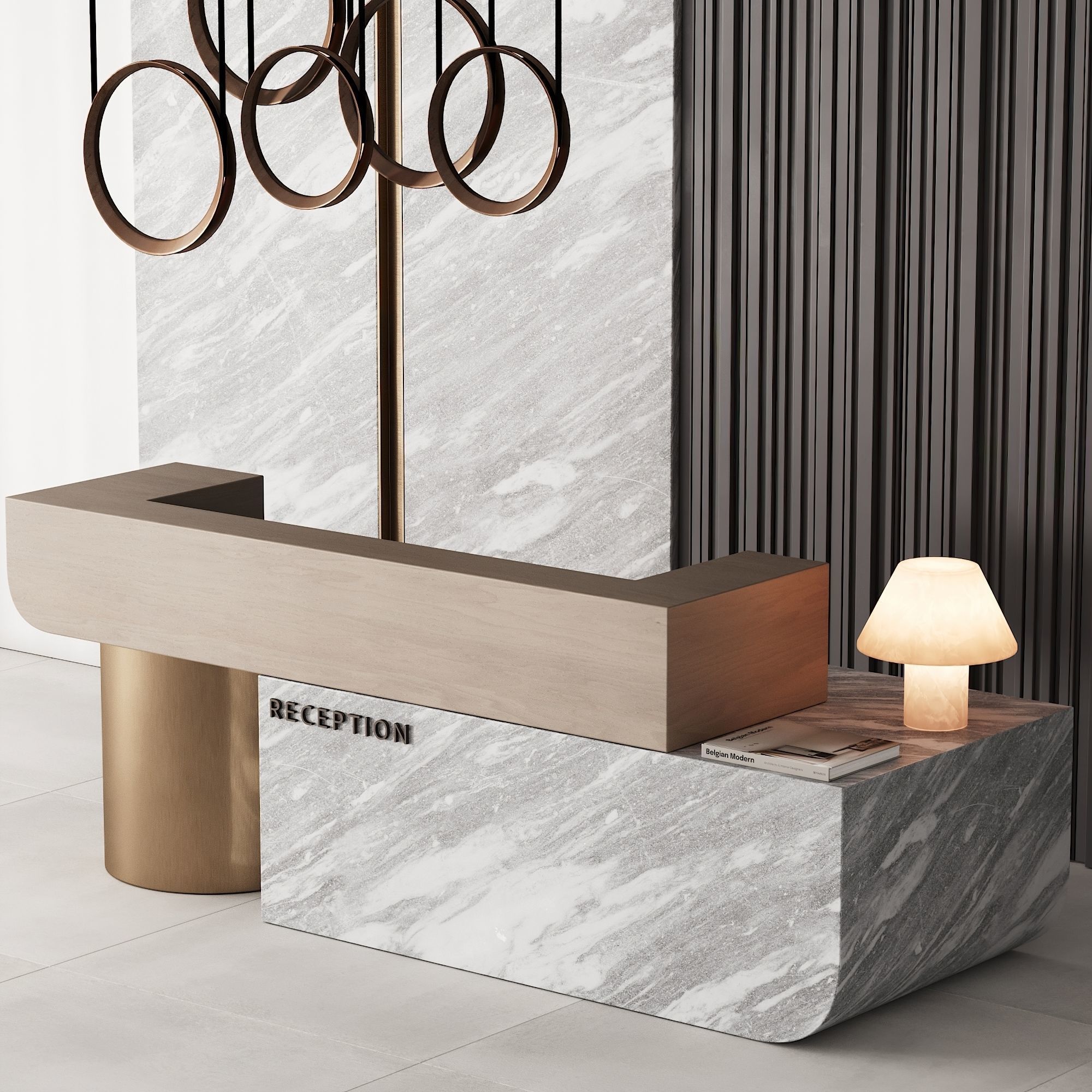 184 office furniture 04 reception desk 04 3D model_2