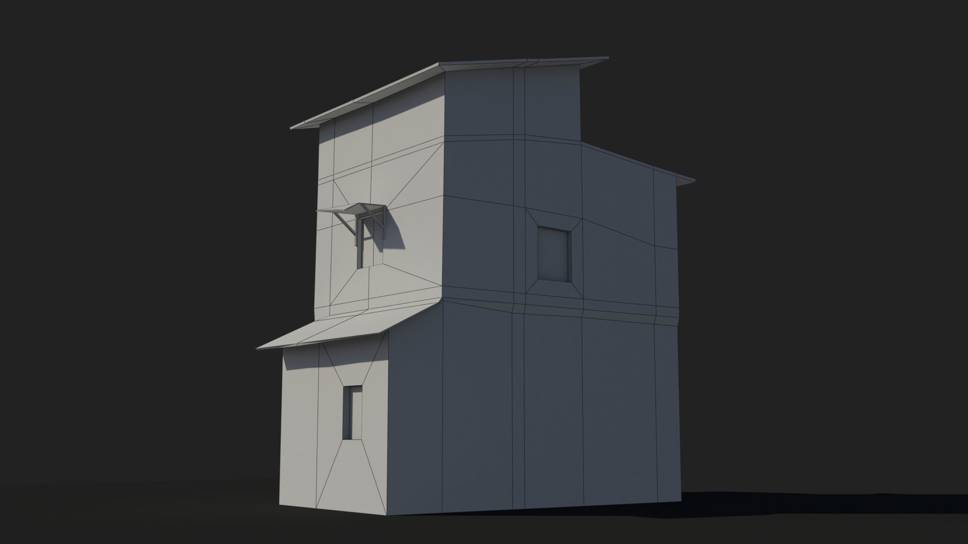 Slum x22 Low-poly 3D model_10