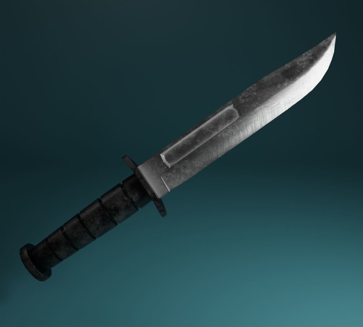 Knife Low-poly - game ready - pbr Free low-poly 3D model_4