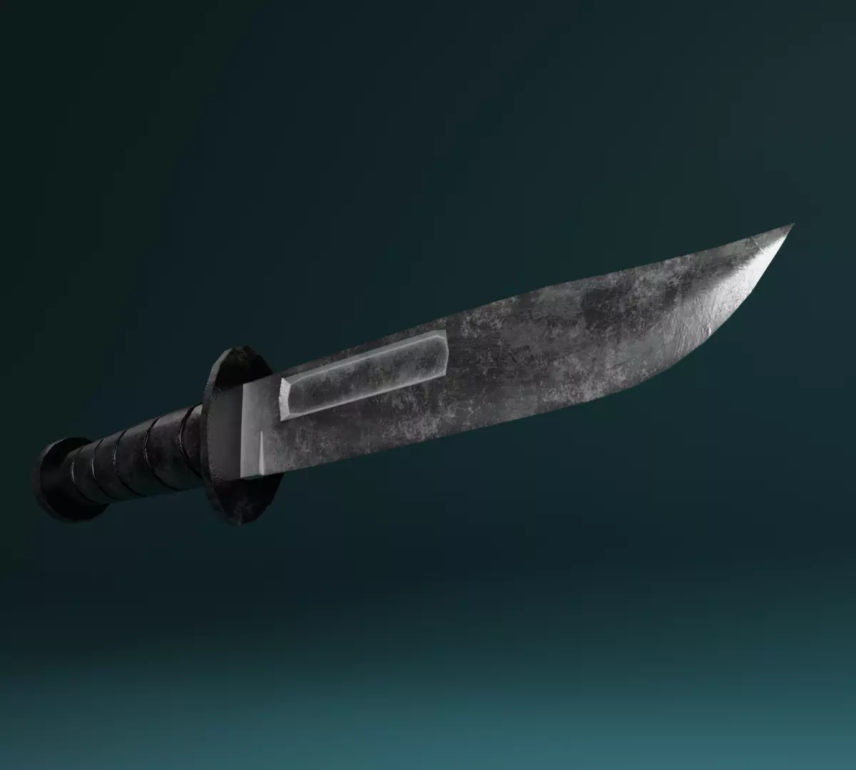 Knife Low-poly - game ready - pbr Free low-poly 3D model_0