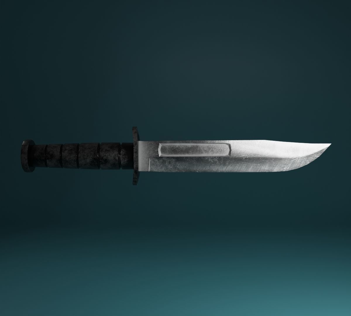 Knife Low-poly - game ready - pbr Free low-poly 3D model_1