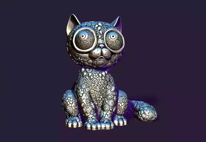 strawberry cat 3D print model