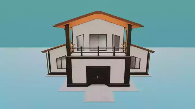 Low poly house