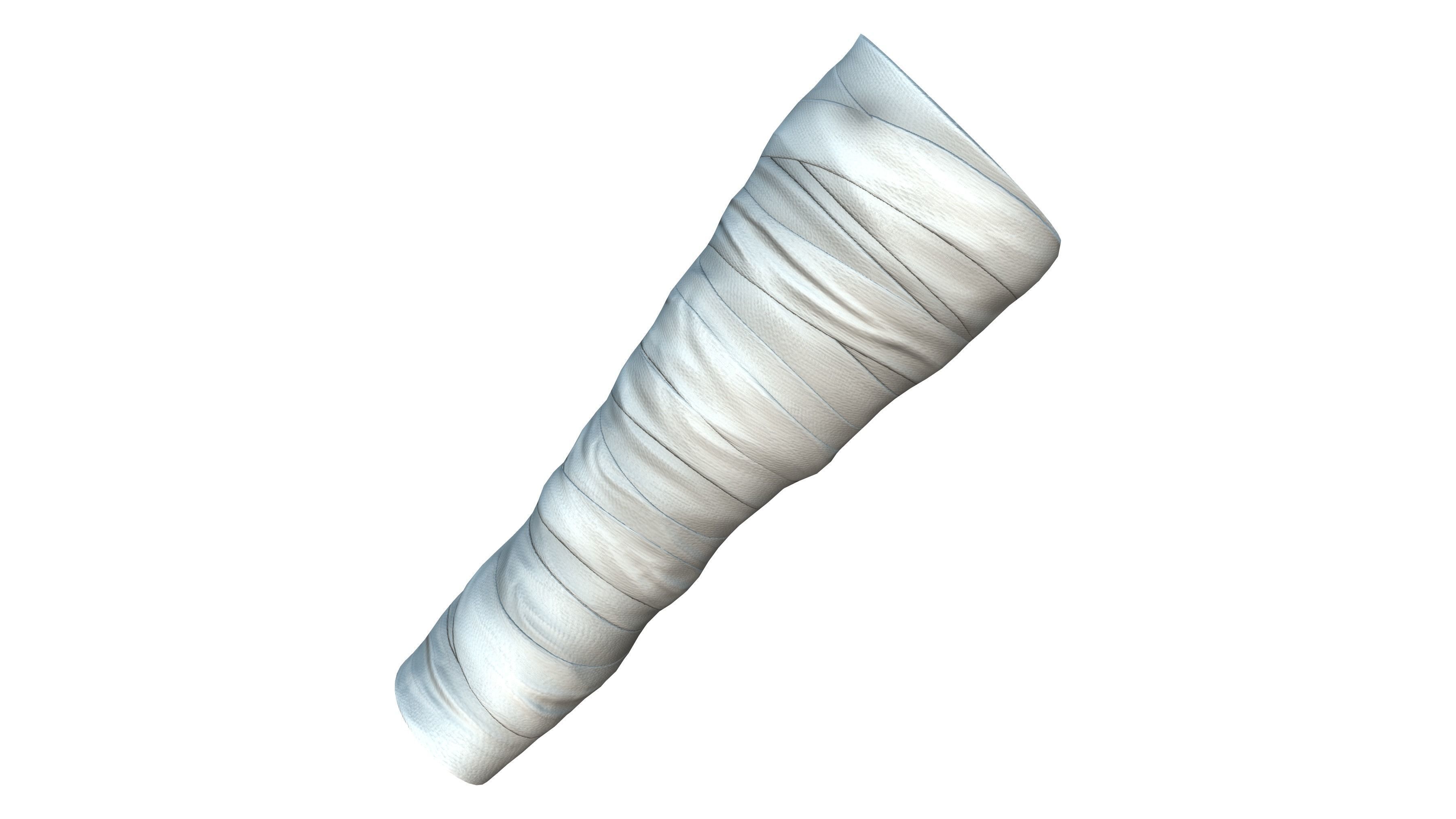 Bow Hunter Hand and Arm Wrap Gloves Low-poly 3D model_3