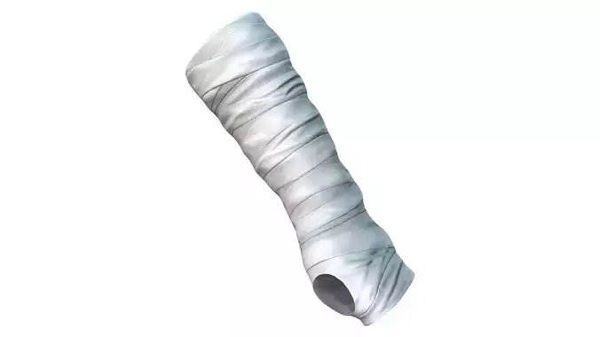 Bow Hunter Hand and Arm Wrap Gloves Low-poly 3D model