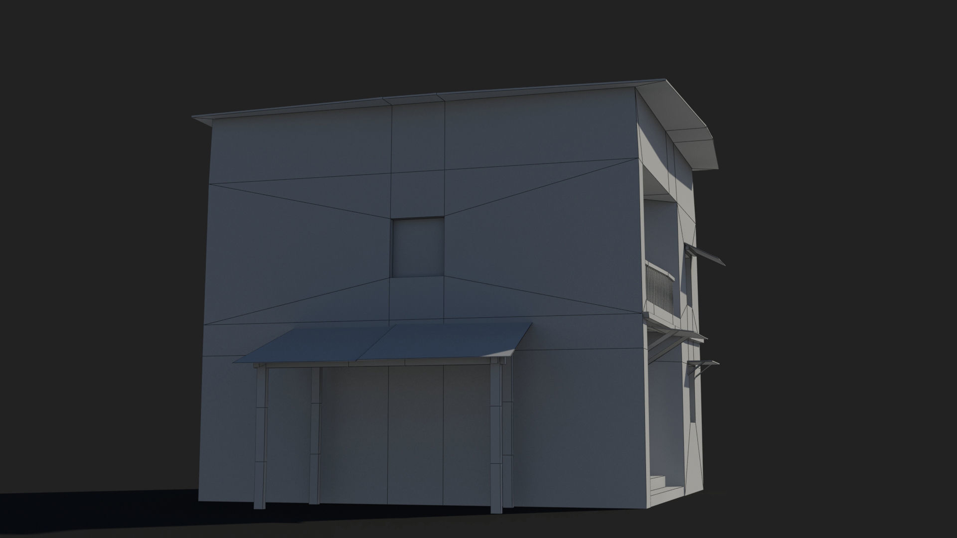 Slum x24 Low-poly 3D model_9