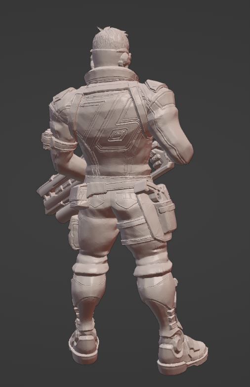 soldier 76 3D print model_1