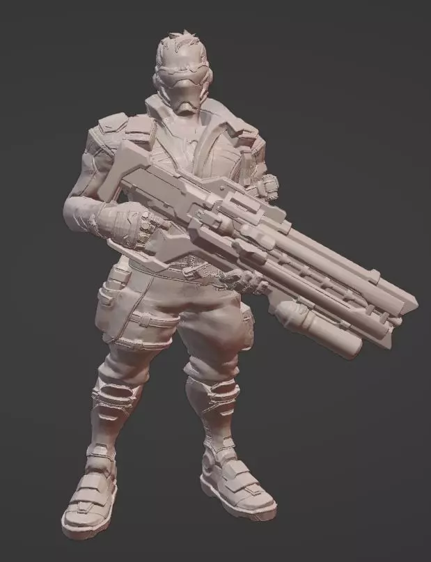soldier 76 3D print model_0