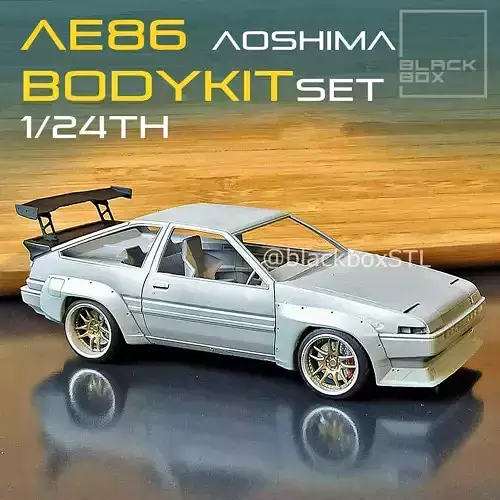 Classic Bodykit for AE86 AOSHIMA 1-24th Modelkit