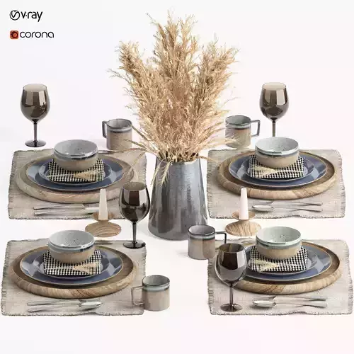 tableware set12 3D model