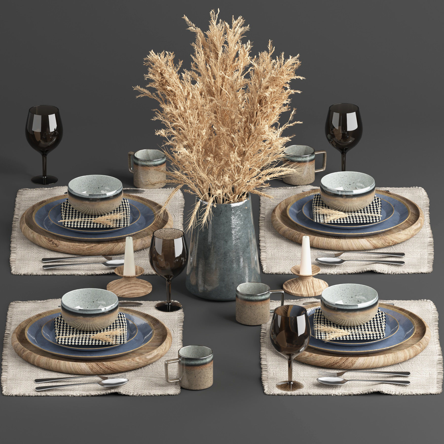tableware set12 3D model_1