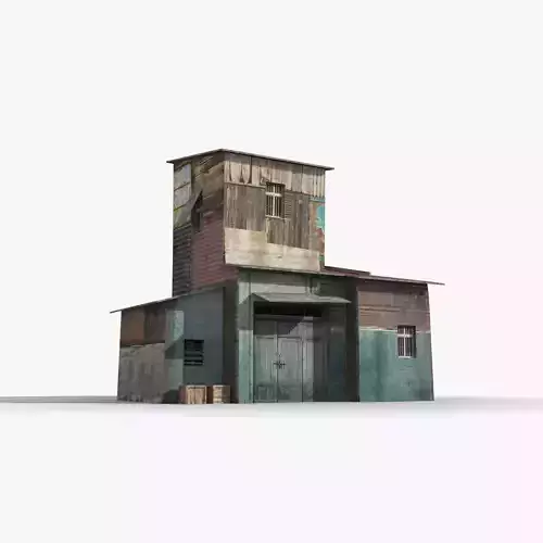 Slum x25 Low-poly 3D model