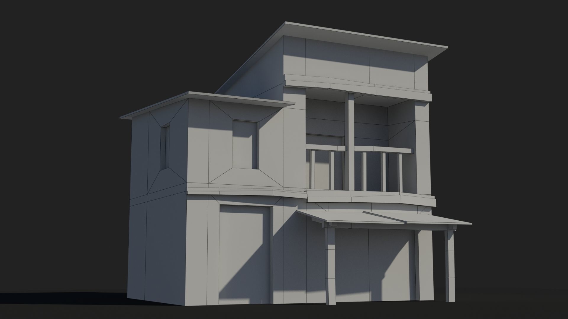 Slum x26 Low-poly 3D model_6