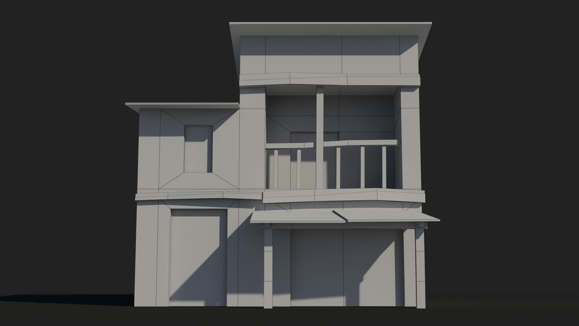 Slum x26 Low-poly 3D model_7