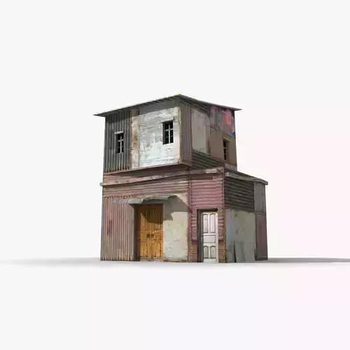 Slum x27 Low-poly 3D model