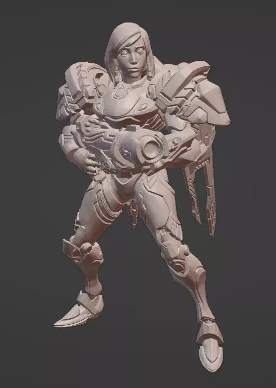 Pharah character from game overwatch 3D print model
