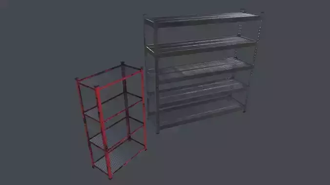 Iron shelves 3D Model
