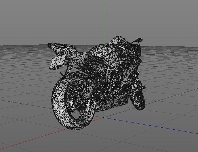 Motorcycle Yamaha 3D model_5