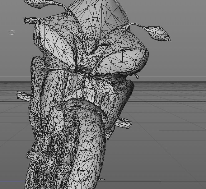 Motorcycle Yamaha 3D model_10