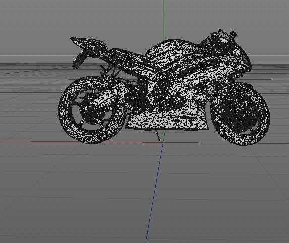 Motorcycle Yamaha 3D model_6