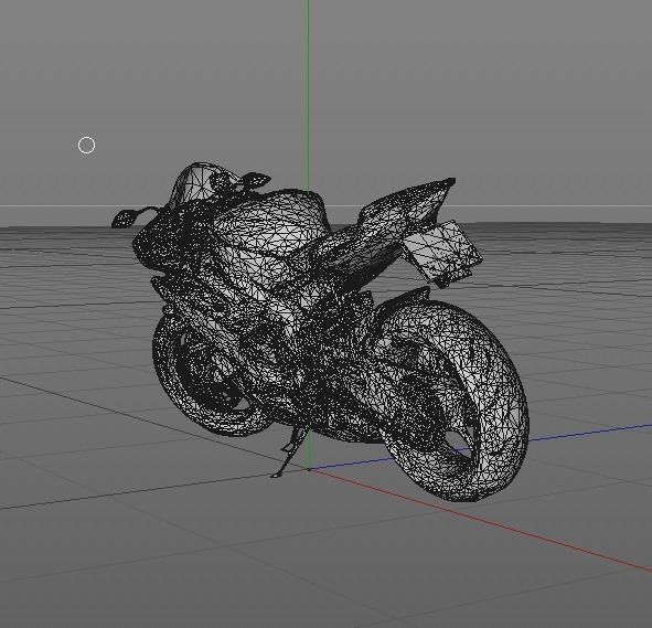 Motorcycle Yamaha 3D model_3