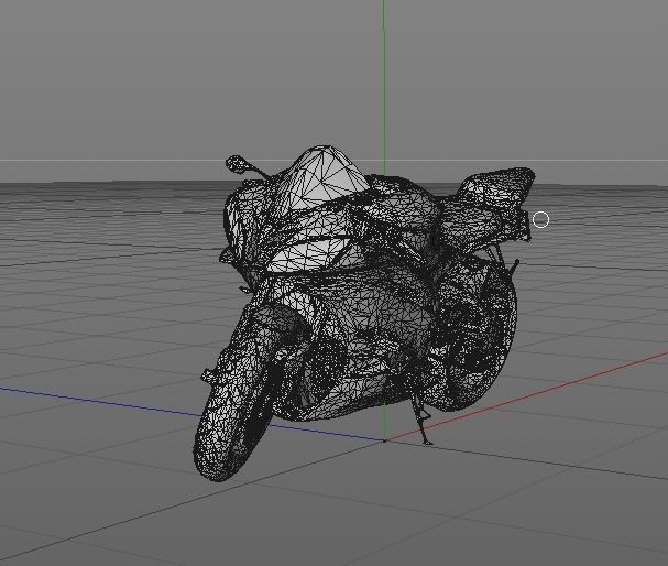 Motorcycle Yamaha 3D model_2