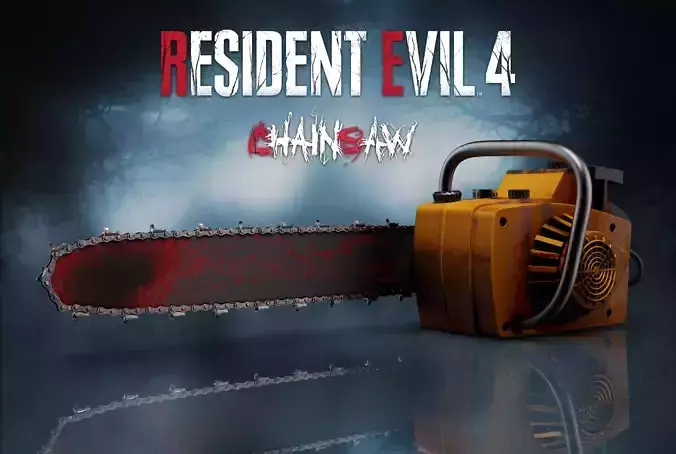 RESIDENT EVIL 4 REMAKE CHAINSAW 3D print model