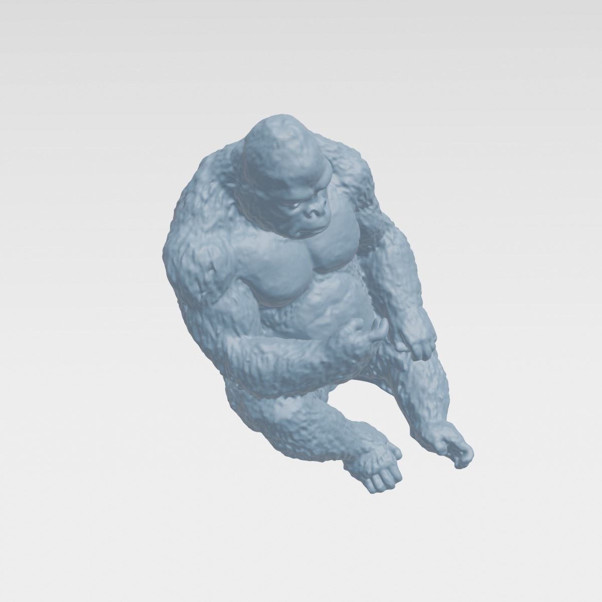 GORILA sculpture of gorilla 3D print model_6