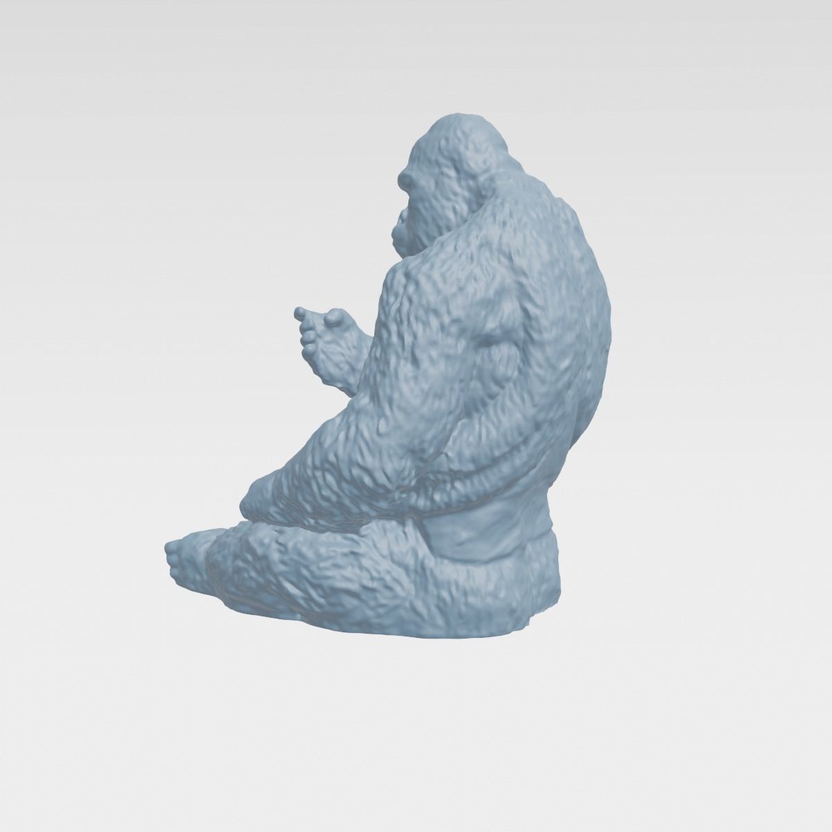 GORILA sculpture of gorilla 3D print model_3