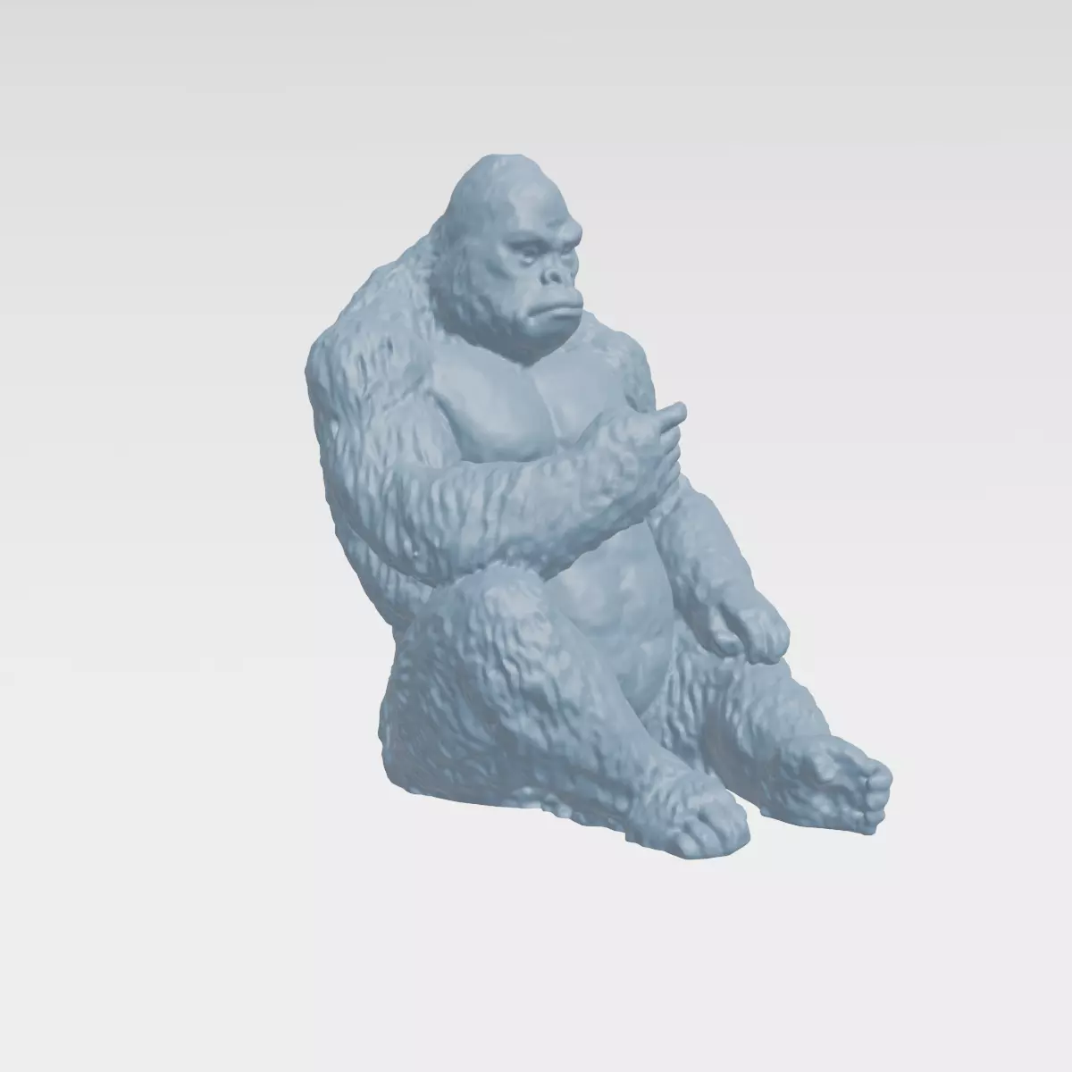 GORILA sculpture of gorilla 3D print model_0