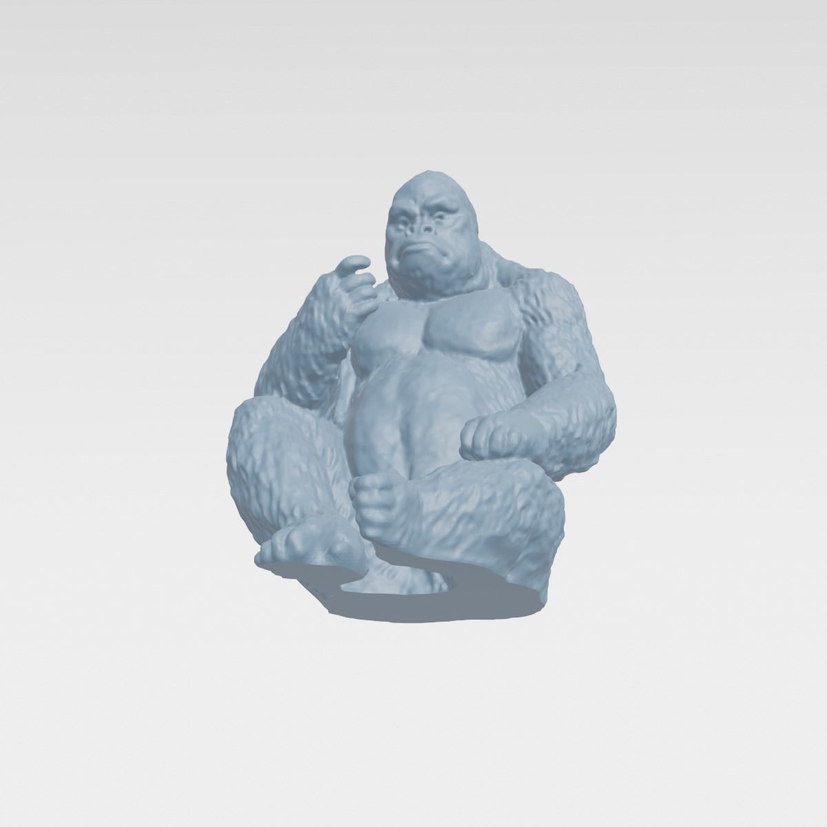 GORILA sculpture of gorilla 3D print model_7