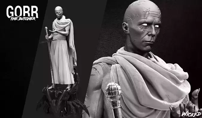 Wicked Marvel Gorr Sculpture Tested and ready for 3d printing