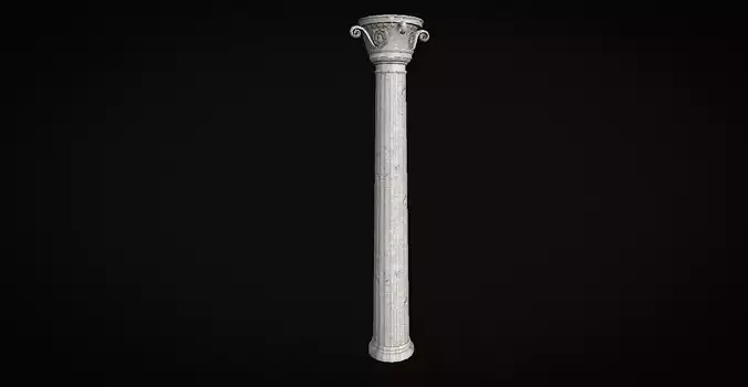 Low poly colomn column