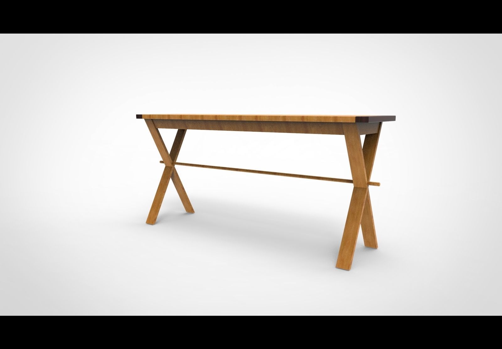 Garden table 3D model_7