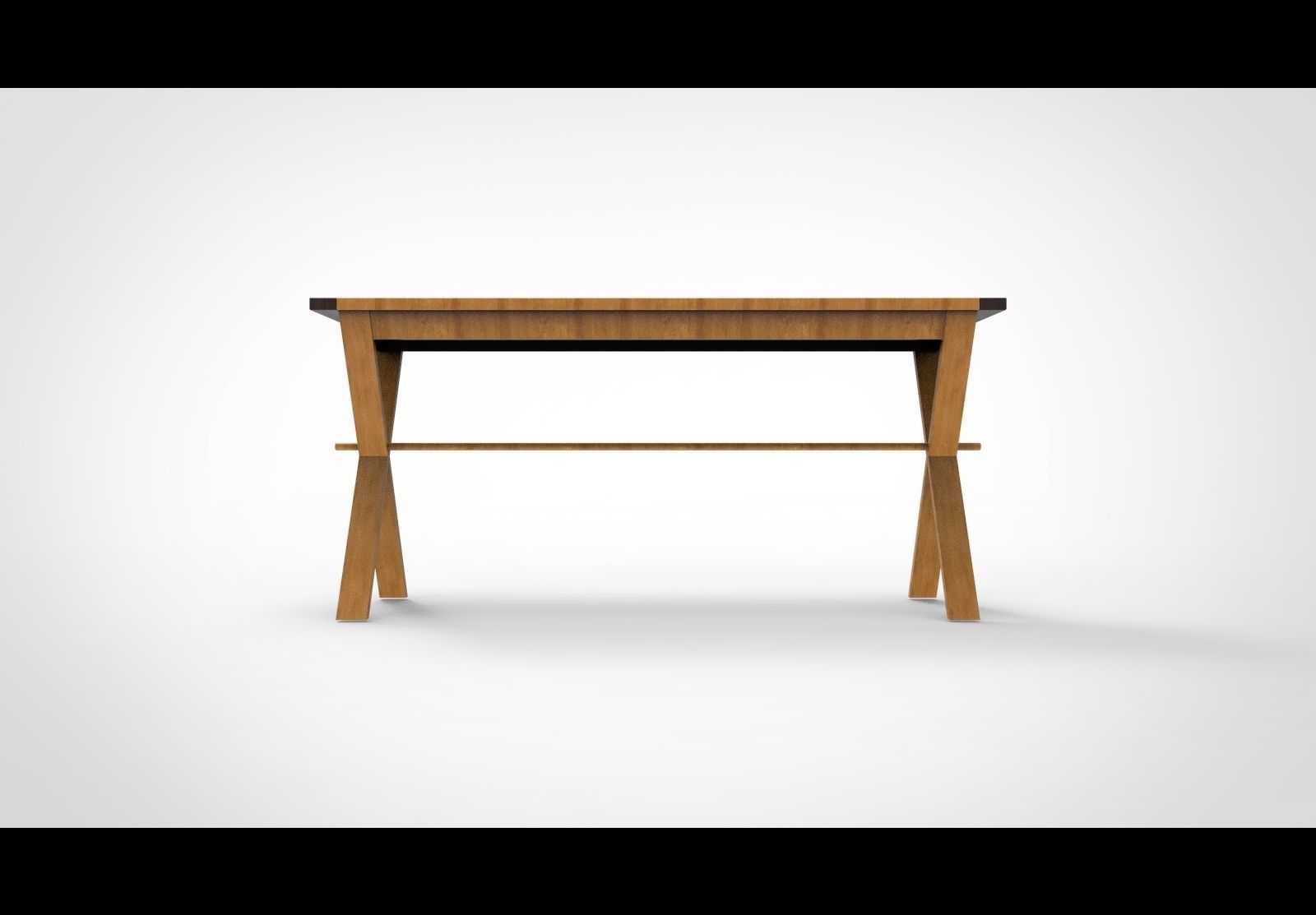 Garden table 3D model_1