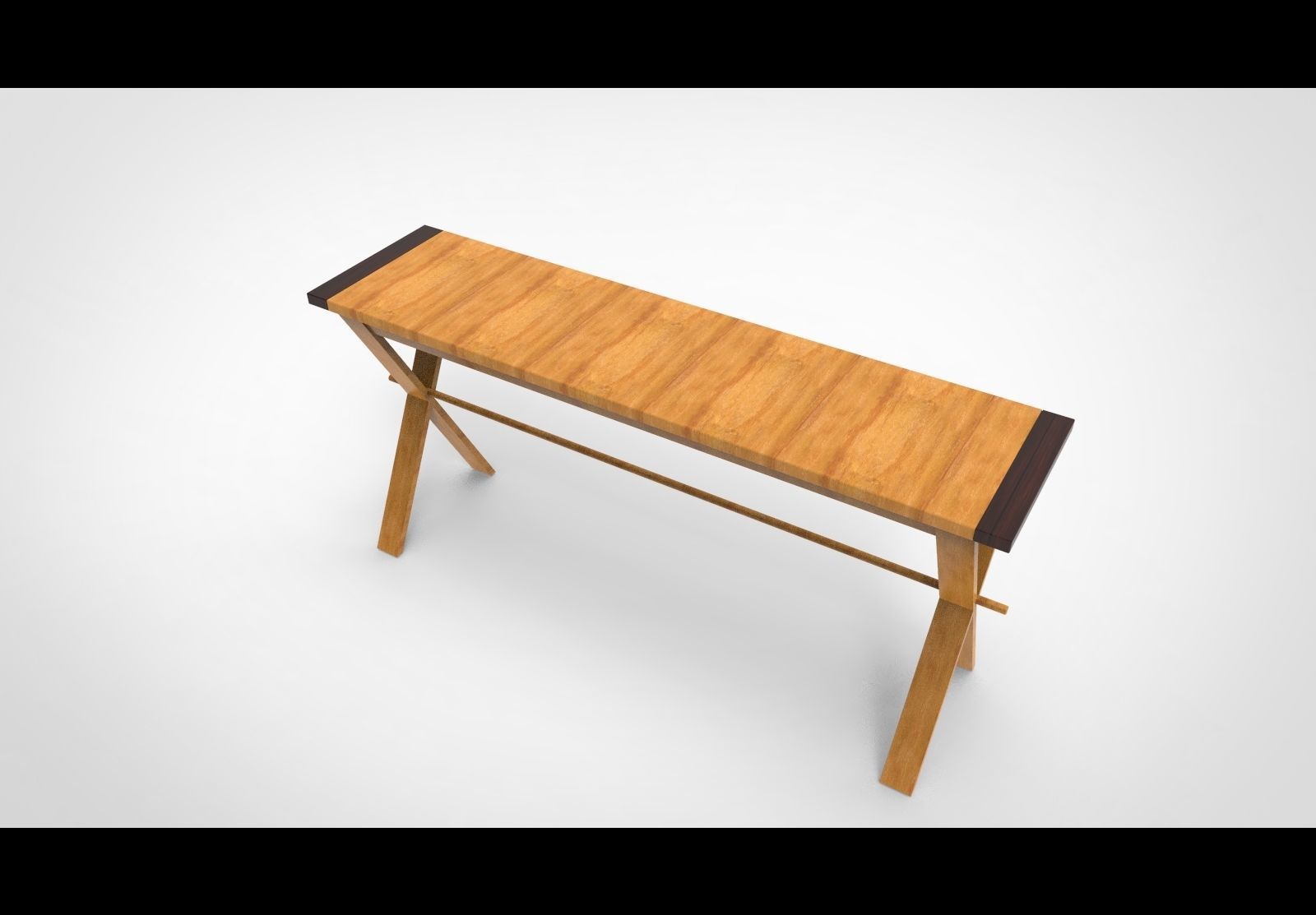 Garden table 3D model_3
