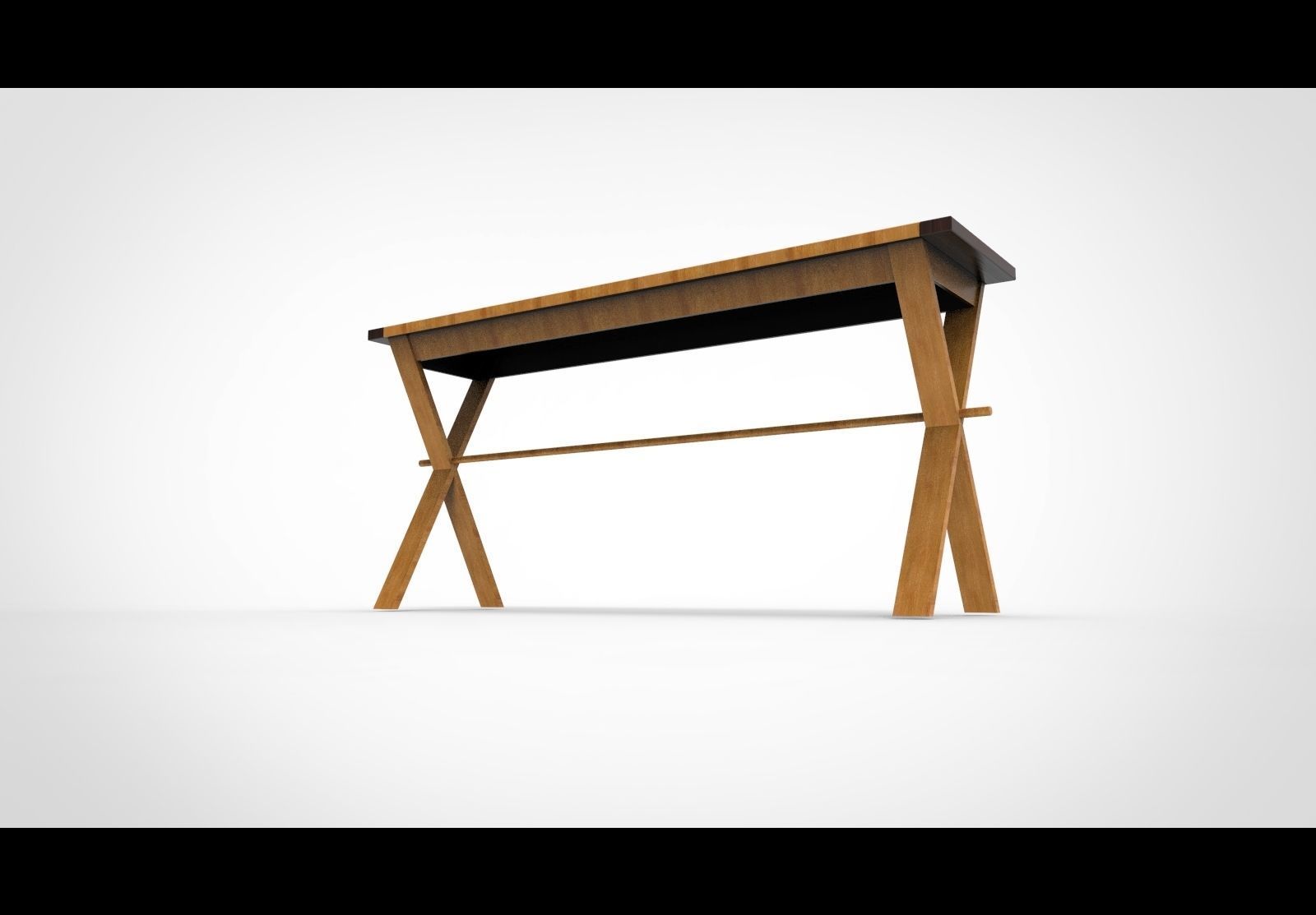 Garden table 3D model_5
