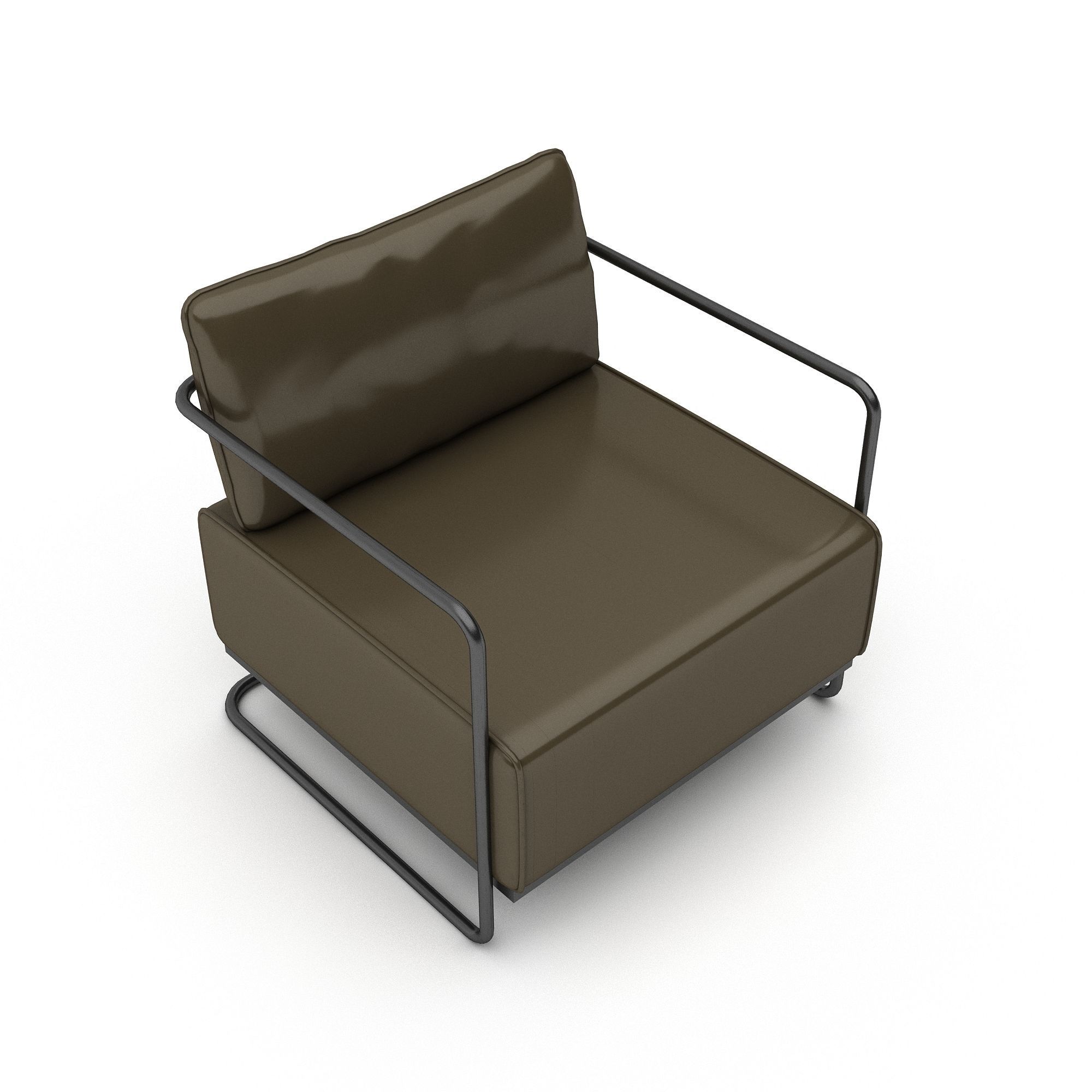 3D classic office furniture 02 Low-poly 3D model_1