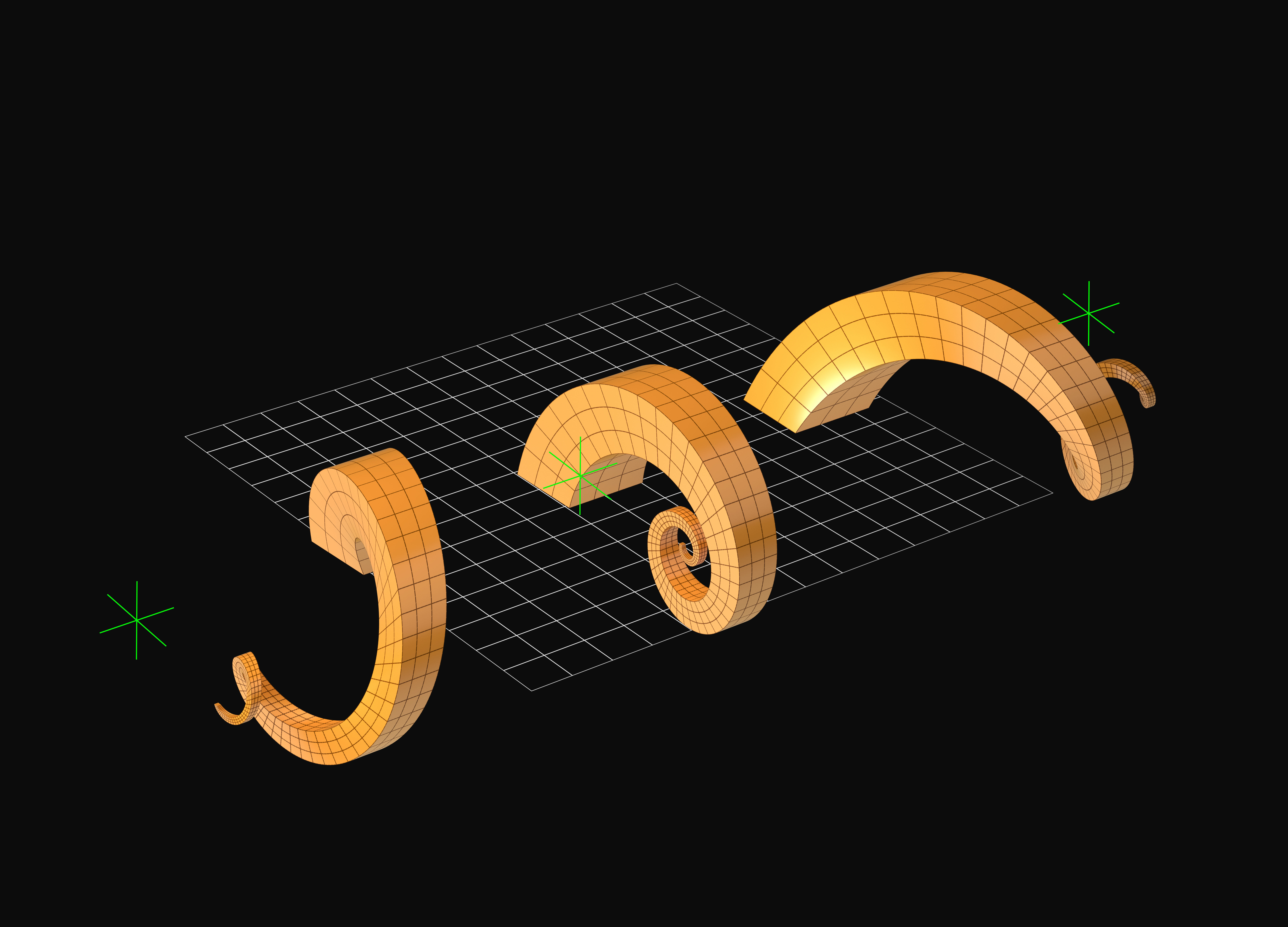 QM SpiralBend Modifier Scripted SimpleMod Plugin 3D model_6