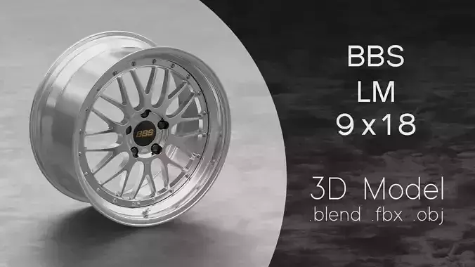 BBS LM Rim 3D Model