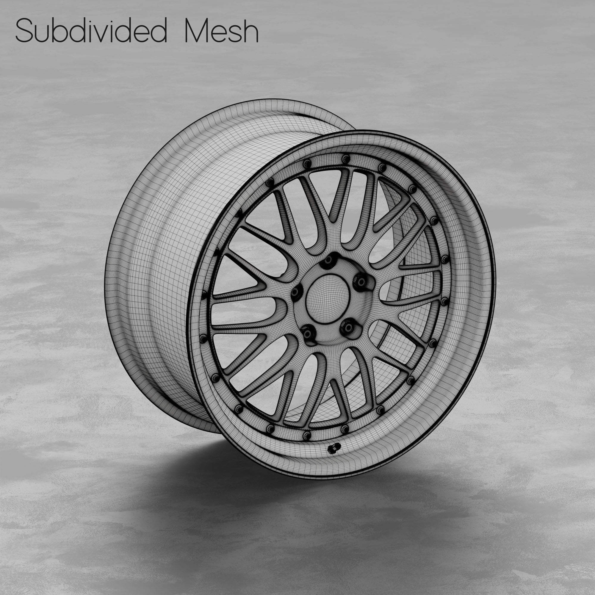 BBS LM Rim 3D Model 3D model_2