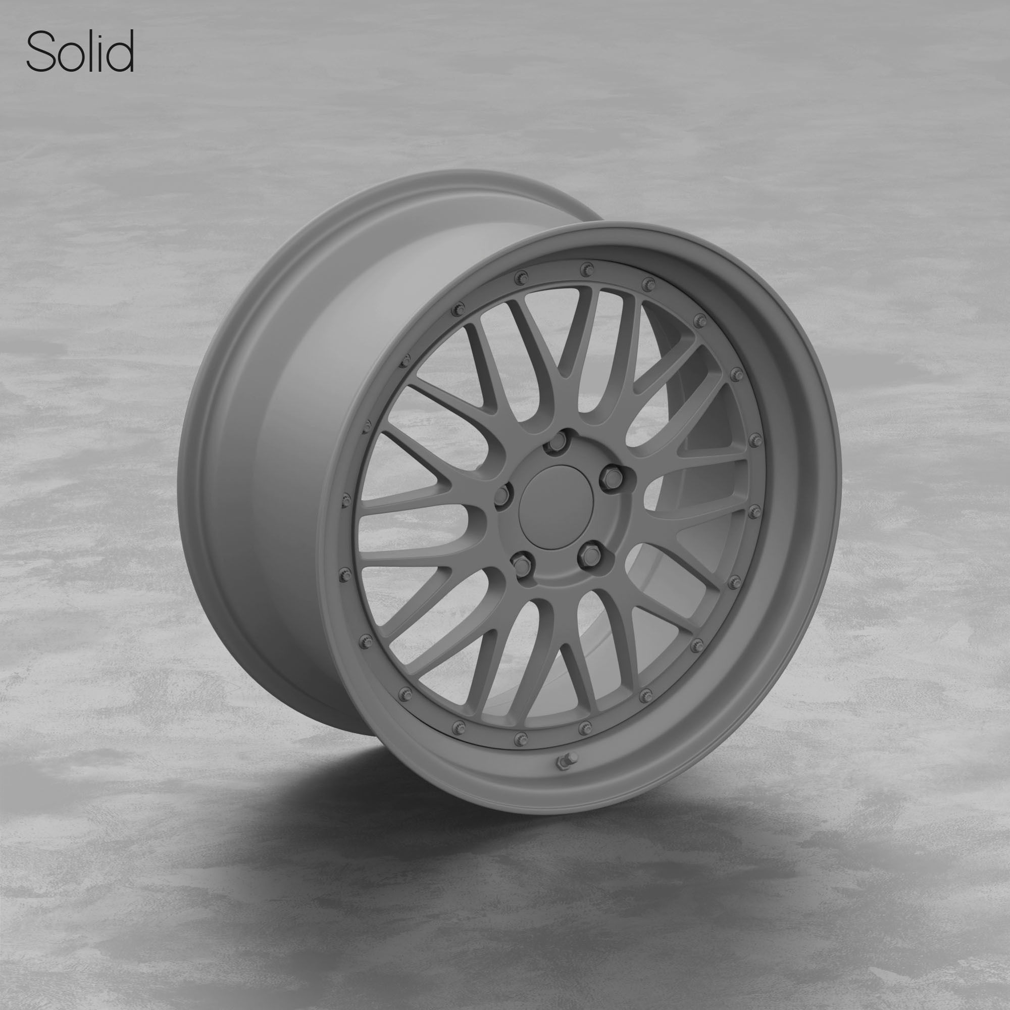 BBS LM Rim 3D Model 3D model_3